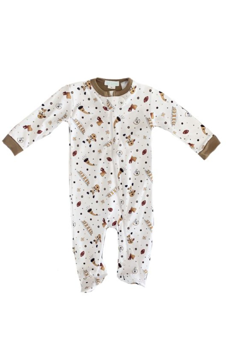 Little Boys (0-2 Years) | * La Luna Who Dat Saints Footie Zipper Pajama Hot Sell Mult