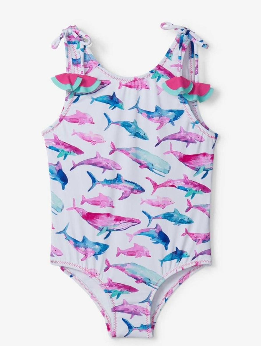 Swim | * Sea Creature Shoulder Bow Swimsuit Hatley Usa Inc Free Delivery Wht