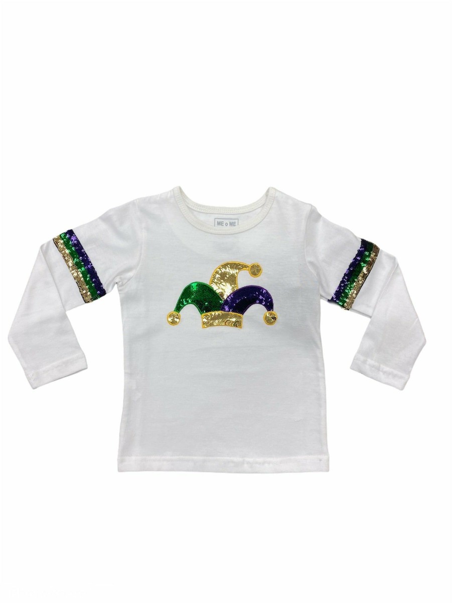 Little Girls (0-2 Years) | * Mardi Gras Sequin Er Hat Shirt Me-Me Reliable Quality Jest