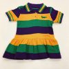 Little Girls (0-2 Years) | * Mardi Gras Short Sleeve Onesie Dress Me-Me Quick Delivery Mrdg