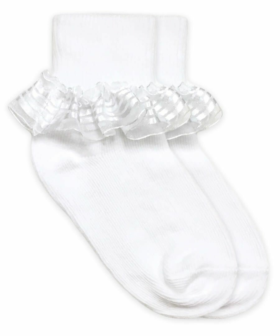 Gifts & Accessories | * Jefferies Socks Sisters Eyelet & Fancy Lace Turn Cuff Socks 2 Pair Pack Flash Sale 2Pk