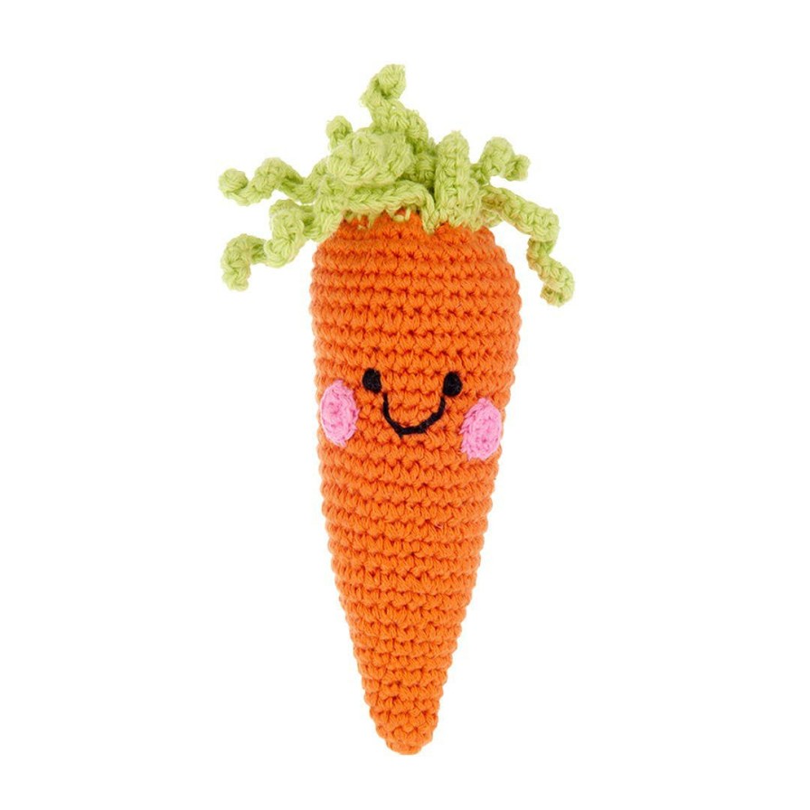 Gifts & Accessories | * Pebble Friendly Carrot Rattle Discount Orng