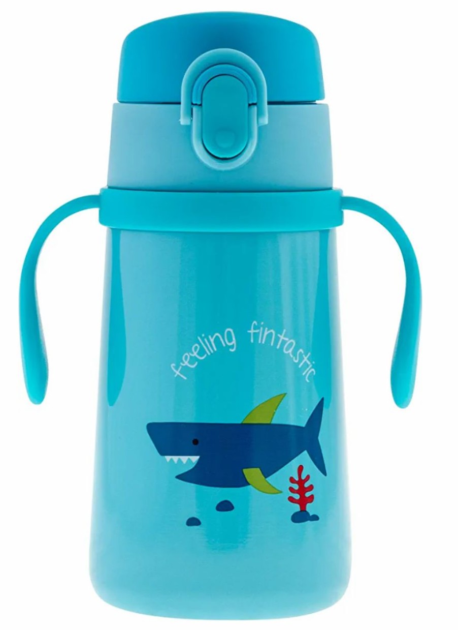 Gifts & Accessories | * Stephen Joseph Insulated Shark Stainless Steel Bottle With Weighted Straw Excellent 80