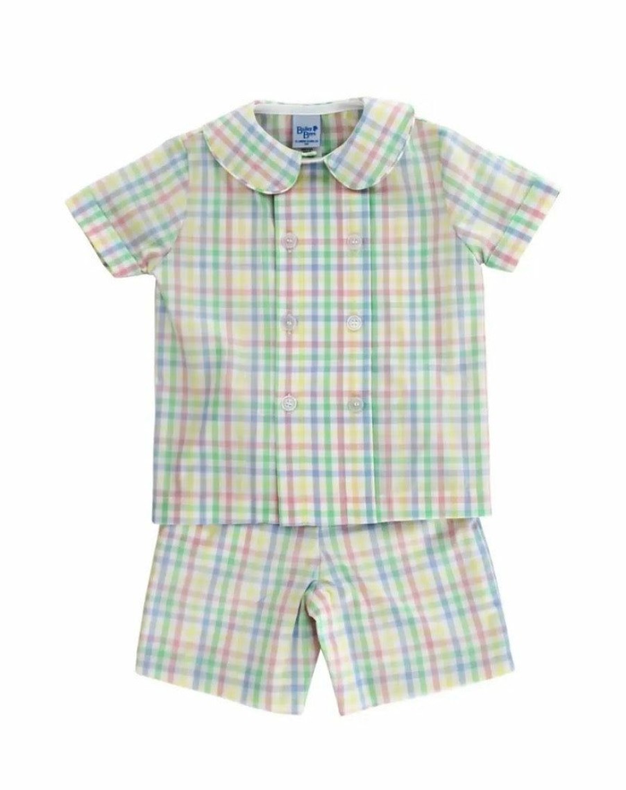 Bailey Boys | * Bailey Boys Usel Plaid Dressy Short Set Tendy Style Caro