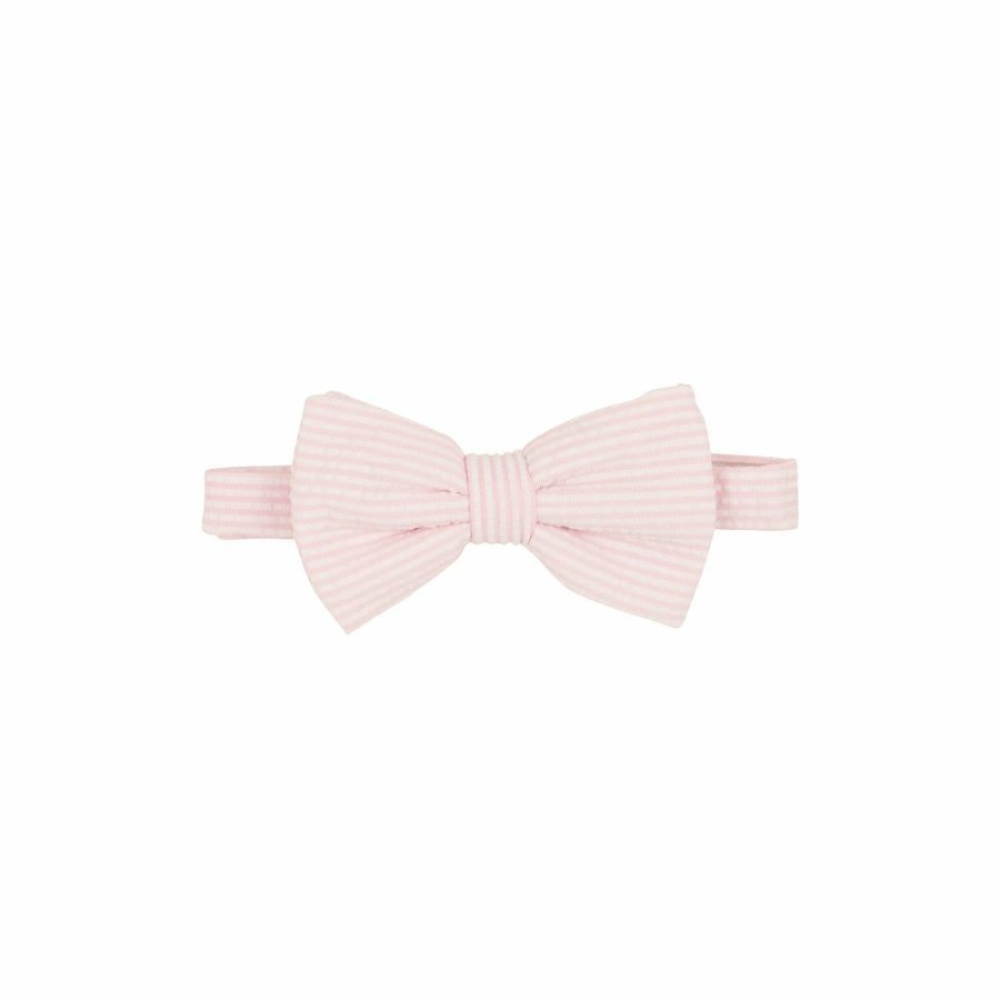 Gifts & Accessories | * Baylor Bowtie Pink Seersucker The Beaufort Bonnet Co Discount Online