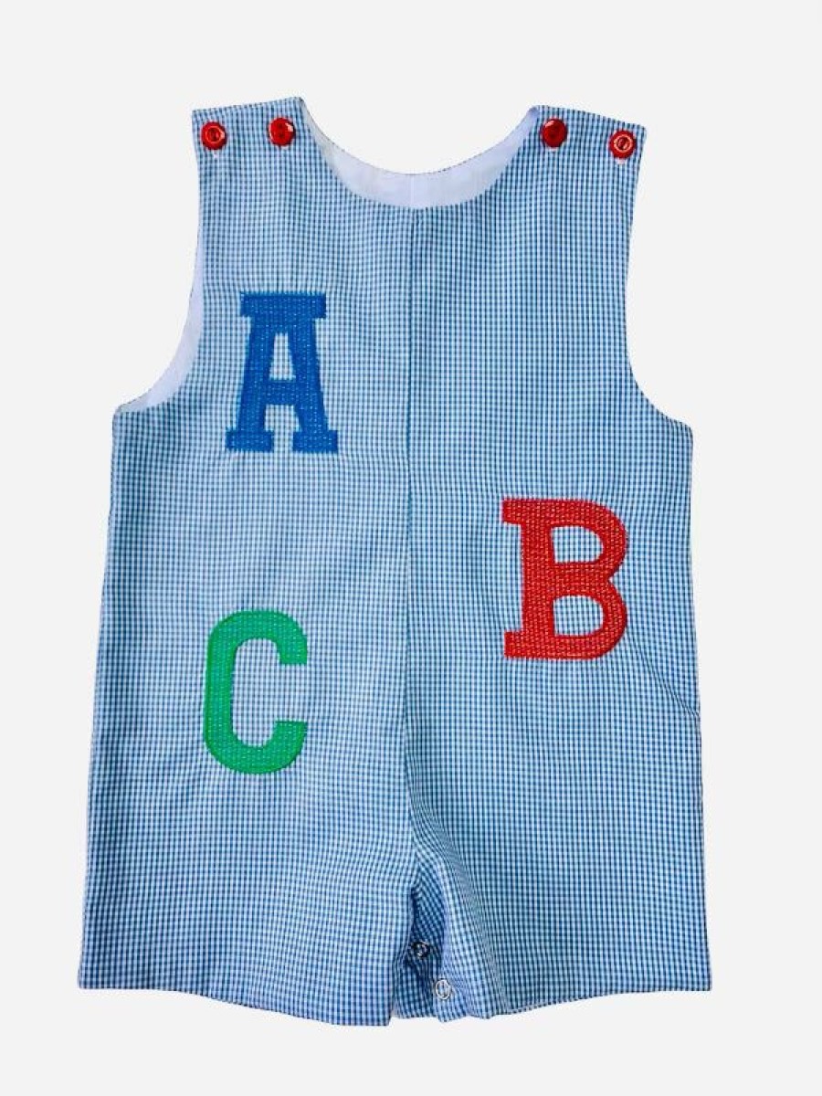 Little Boys (0-2 Years) | * Pete Abc Embroidered Jon Jon Lulu-Bebe Discount Online Lblu