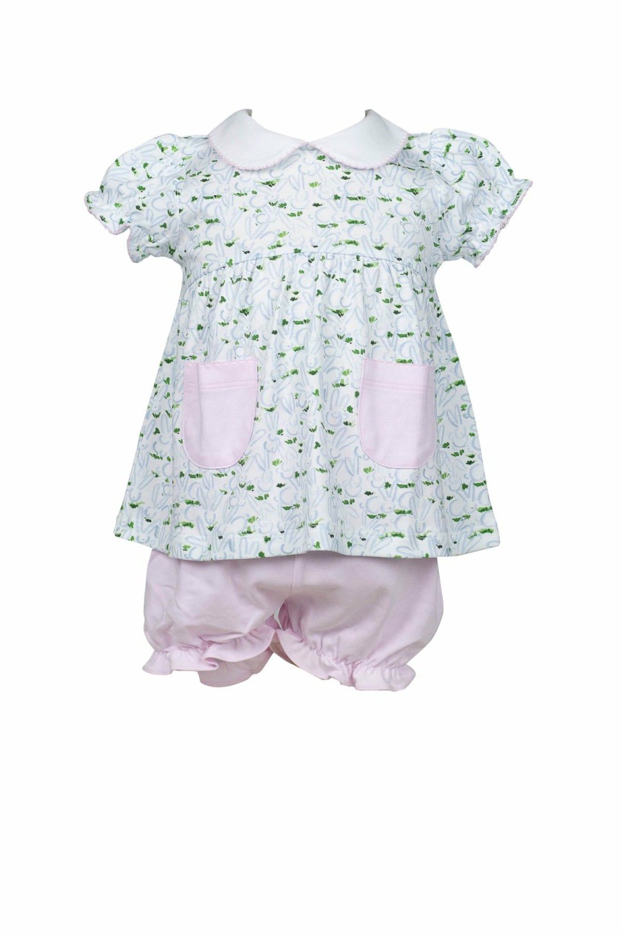 Little Girls (0-2 Years) | * The Proper Peony Bunnies Bloomer Set Excellent Mult