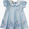 Little Girls (0-2 Years) | * Castle Blue Pleat Dress Lulu-Bebe Bargain Sale Lblu