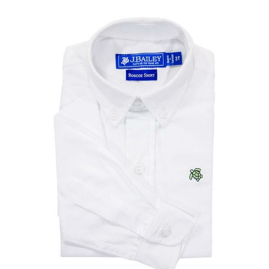 Bailey Boys | * Bailey Boys Roscoe Button Down Shirt White Cut Price Wht