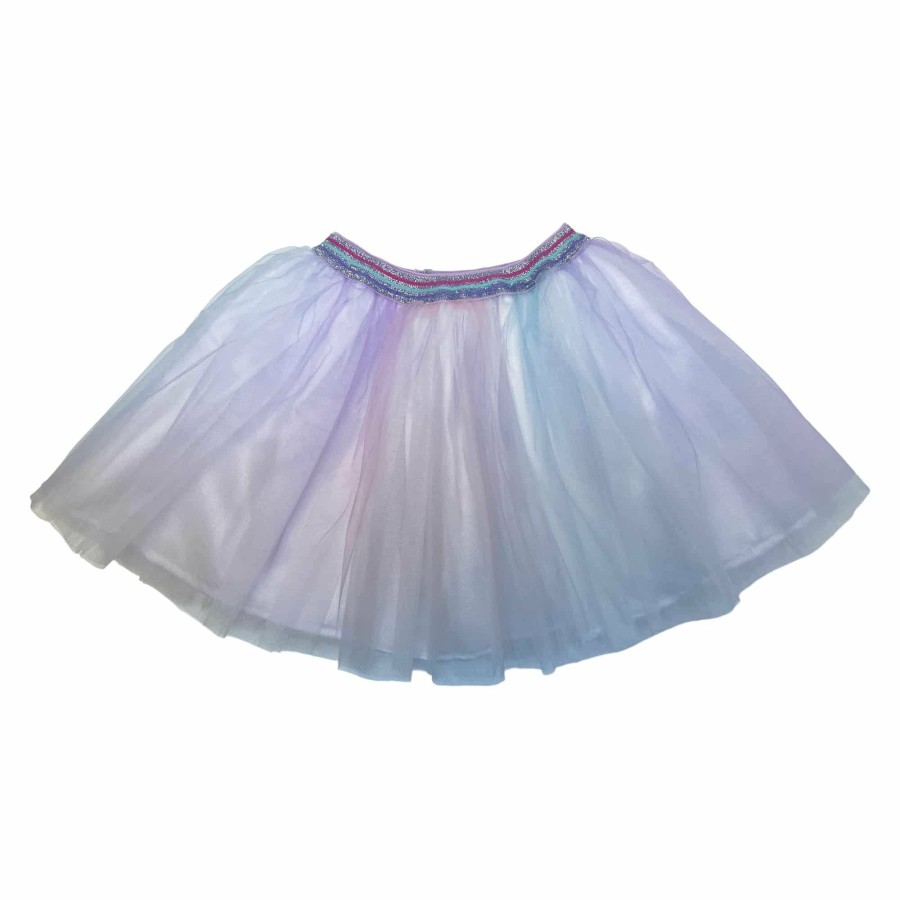 Little Girls (0-2 Years) | * White Tutu -Rainbow Print Marcela Fire Sale Wht