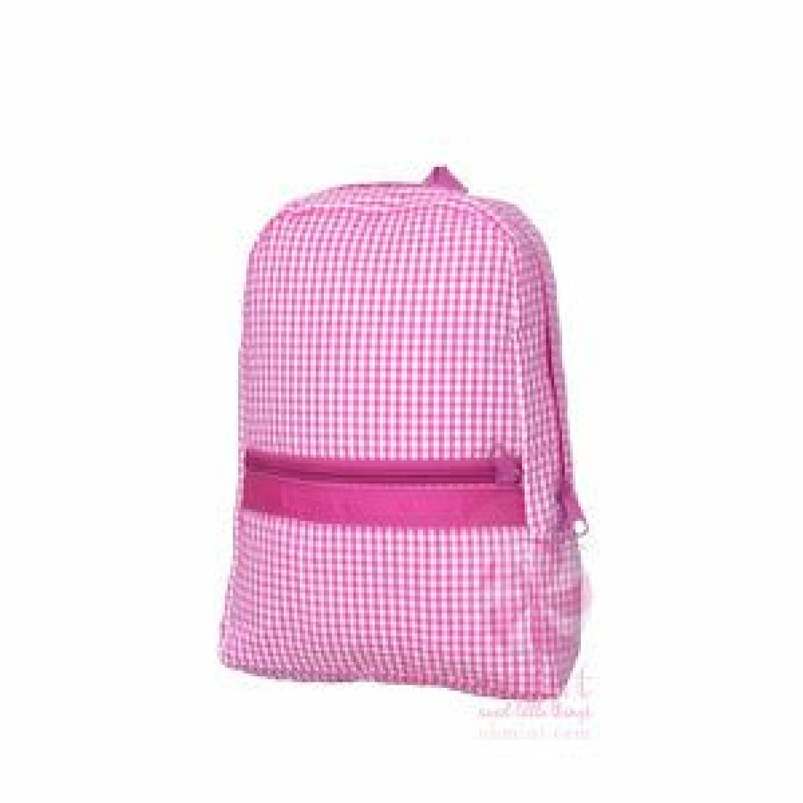 Gifts & Accessories | * Hot Pink Gingham Small Backpack Oh Mint Discount Sale Hpnk