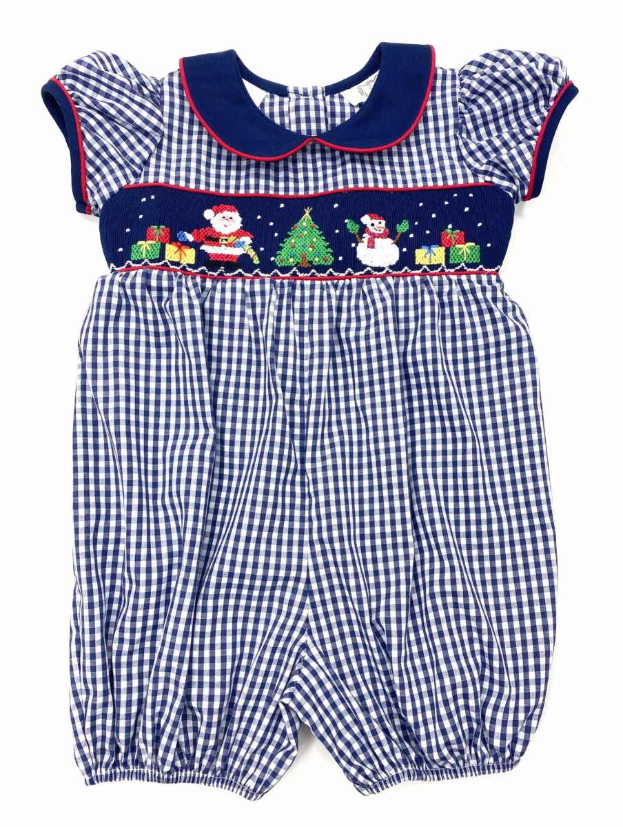 Little Girls (0-2 Years) | * Rosie Smock Bishop Bubble Lulu-Bebe Quality Guarantee Navy