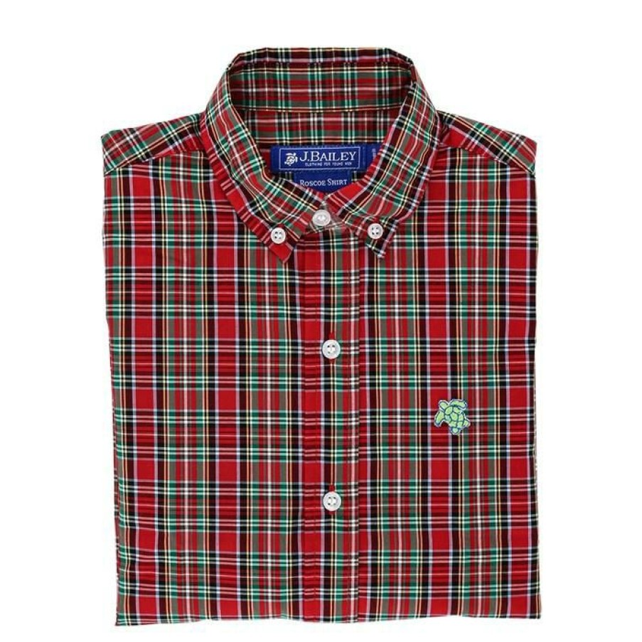 Bailey Boys | * Roscoe Button Down Shirt Tartan Plaid Bailey Boys Exclusive Design Trtn