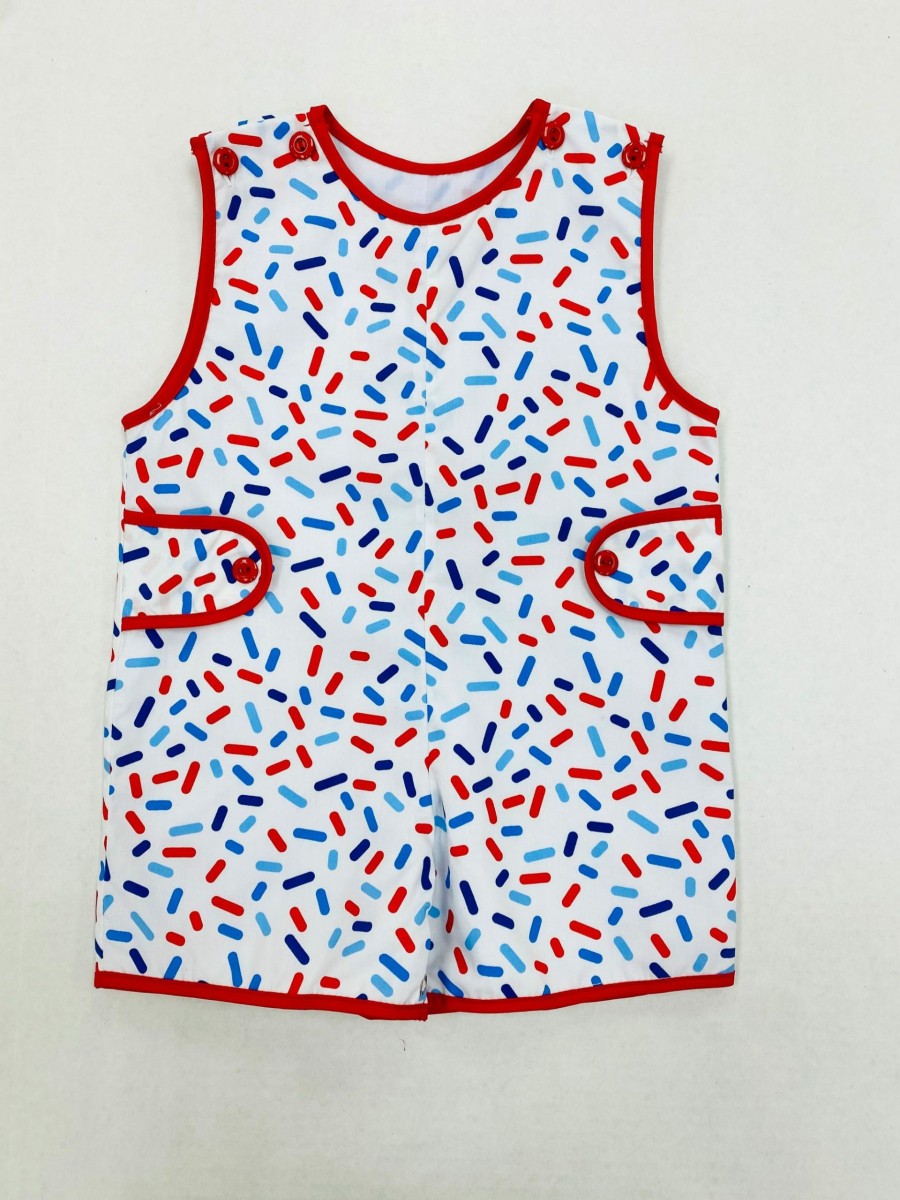 Baby Boys | * Lulu Bebe Pete Red White And Blue Jon Jon Lulu-Bebe Special Style 45477