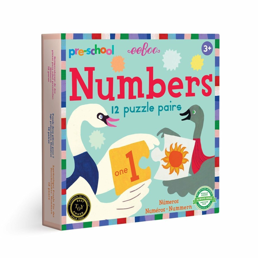 Toys | * Pre-School Numbers Puzzle Pairs Eeboo Discount