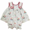 Little Girls (0-2 Years) | * Lulu Bebe Ella Bloomer Set- Sail Lulu-Bebe Special Rmul