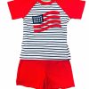 Baby Boys | * Applique American Flag Short Set Be Mine Sale