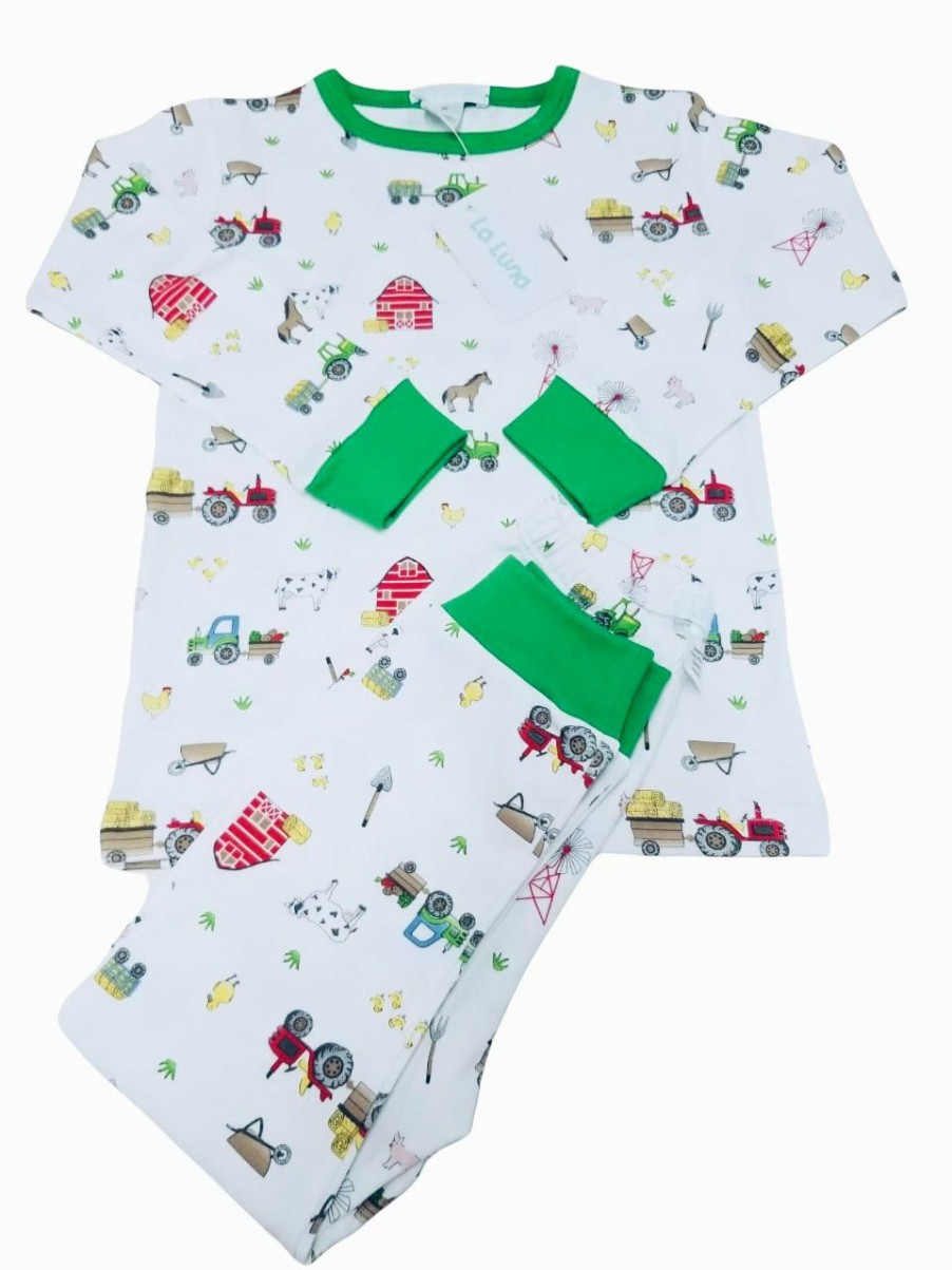 Little Girls (0-2 Years) | * La Luna Farm Pajama Set Exquisite Gifts Wmul