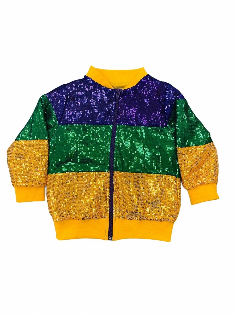 Little Girls (0-2 Years) | * Mardi Gras Sequin Jacket Me-Me Exclusive Design Mrdg