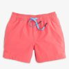 Swim | * Boys Solid Coral Swim Trunks Southern Tide, Llc New Threads Corl