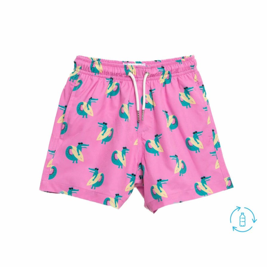 Swim | * Surfin Crocs Swimtrunks Bermies New Threads Pink