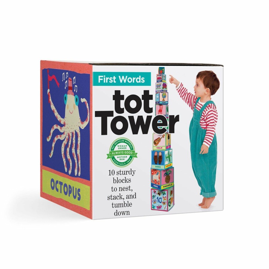 Toys | * First Words Tot Tower Eeboo Exclusive