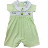 Little Boys (0-2 Years) | * La Luna Smock Mardi Gras Romper Best Sale Grn