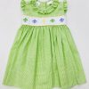 Little Girls (0-2 Years) | * Lulu Bebe Rose Mardi Gras Fleur De Lis Embroidered Dress Rose-36-Mg-Fl Lulu-Bebe Low Price Lime