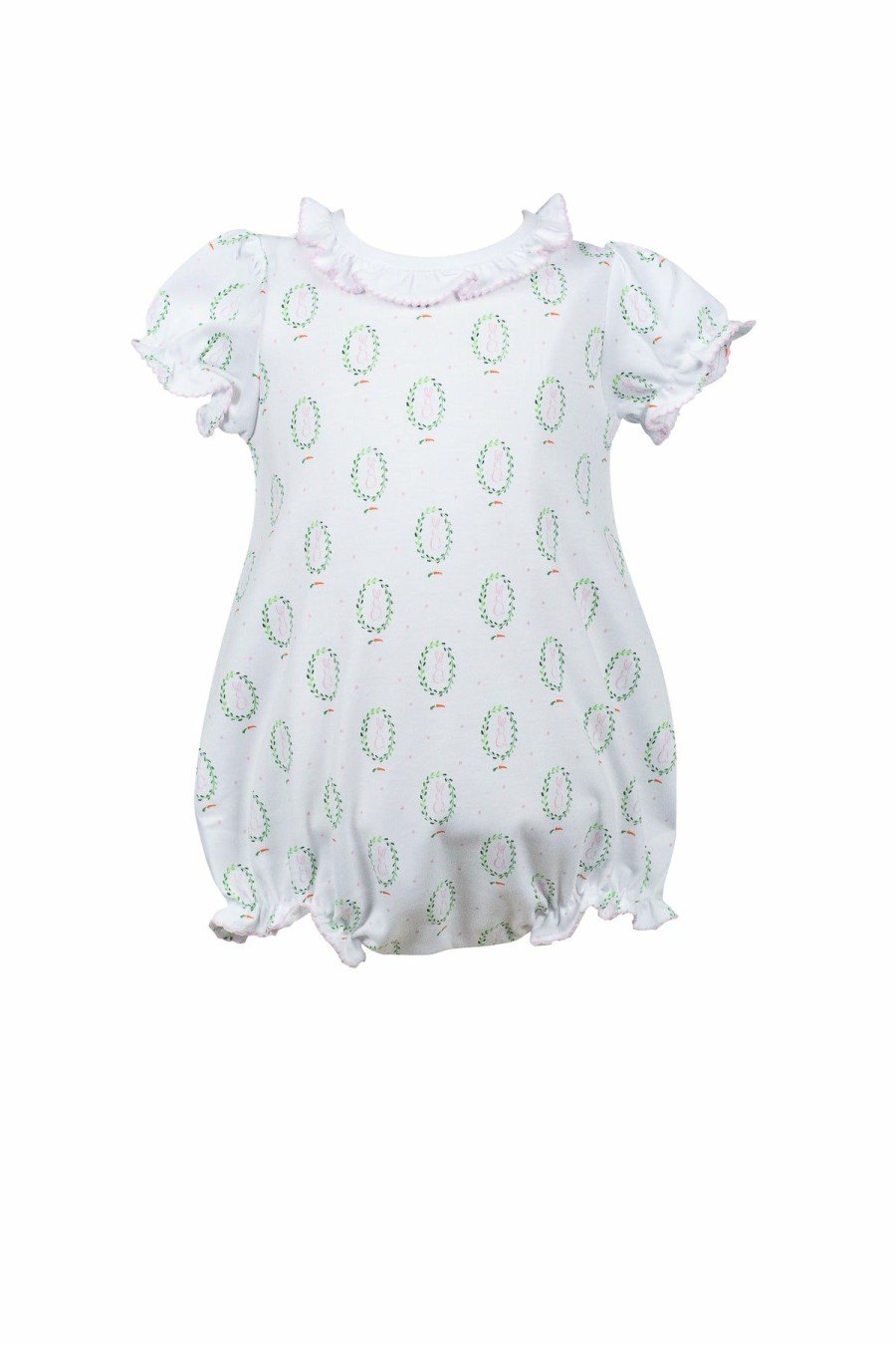 Little Girls (0-2 Years) | * Avery Pink Easter Girl Bubble The Proper Peony New Arrivals Wht