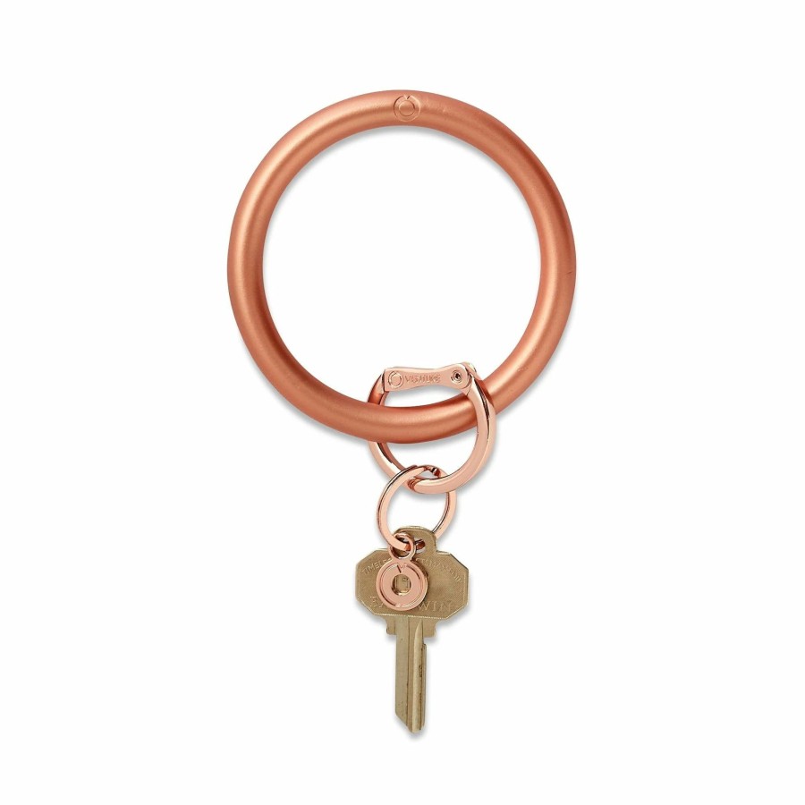 Gifts & Accessories | * Silicone Big O Key Ring Solid Rose Gold Oventure Attractive Srg