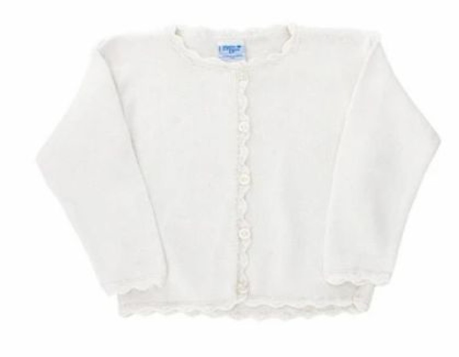 Little Girls (0-2 Years) | * Bailey Boys Girl Cardigan Sweater White Best-Selling Wht