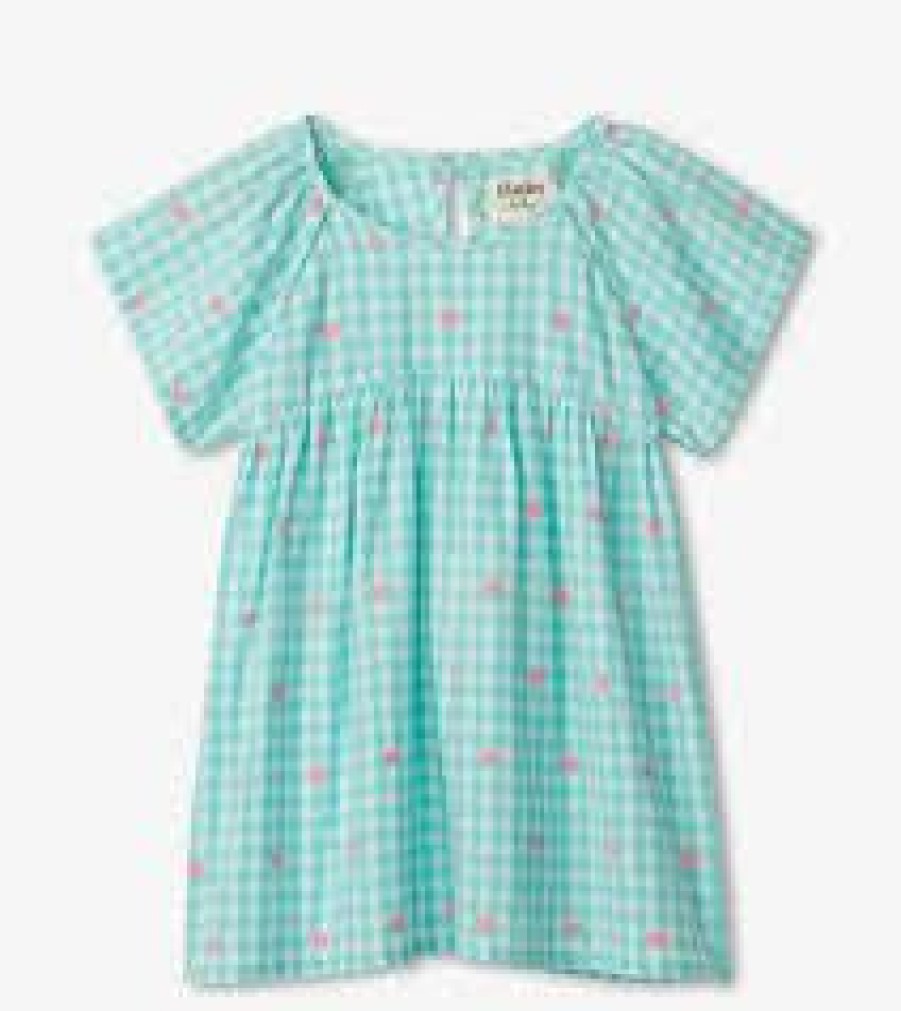 Little Girls (0-2 Years) | * Butterfly Gingham Woven Dress Hatley Usa Inc Bestsellers Blue