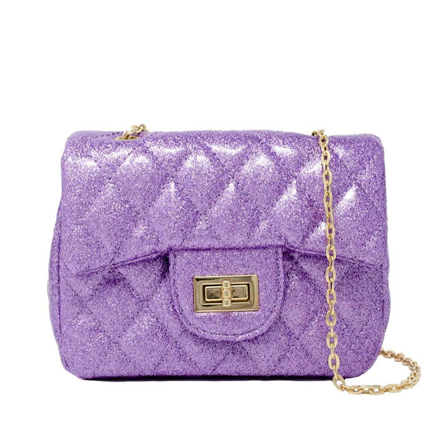 Gifts & Accessories | * Purple Sparkle Classic Mini Handbag Tiny Treats And Zomi Gems Special Style Prpl