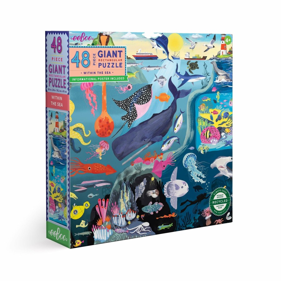 Toys | * Within The Sea 48 Piece Giant Puzzle Eeboo Discounts 48Pc