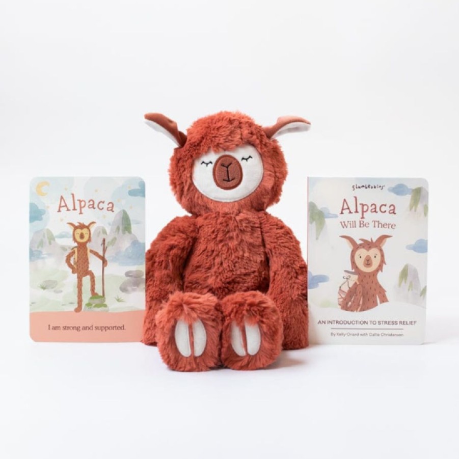 Toys | * Alpaca Silken With Book Slumberkins Latest Fashion Rust