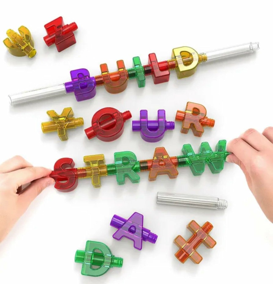 Toys | * 44 Pcs Build Your Own Straw Set Mukikim Clearance Abc