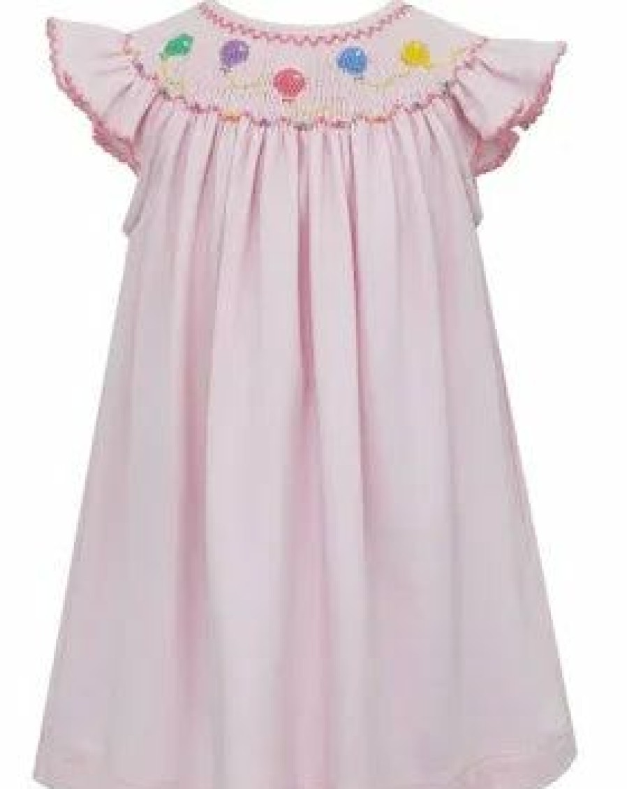 Little Girls (0-2 Years) | * Angel Wing Birthday Bishop Dress Petit Bebe Fire Sale Pink