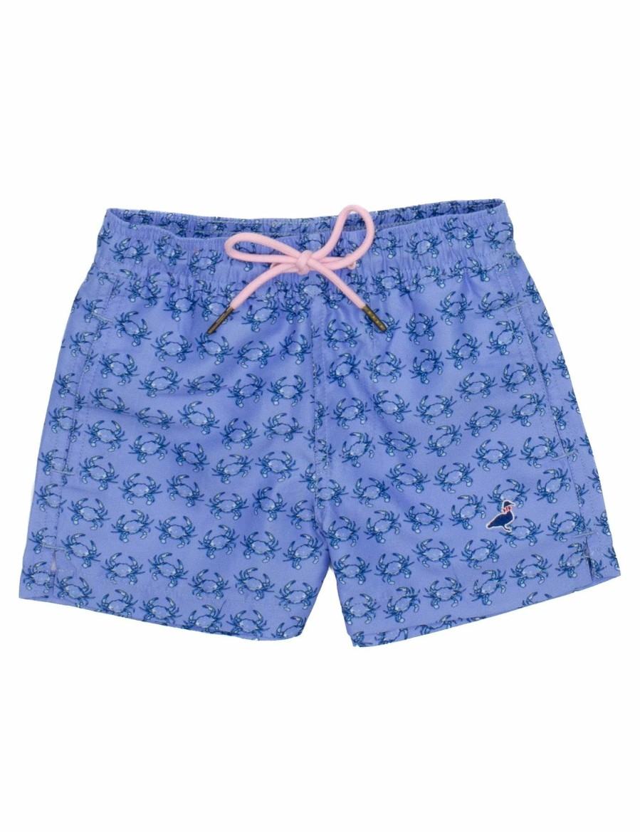 Swim | * Baby Swim Trunk-Blue Properly Tied Online Store Crab