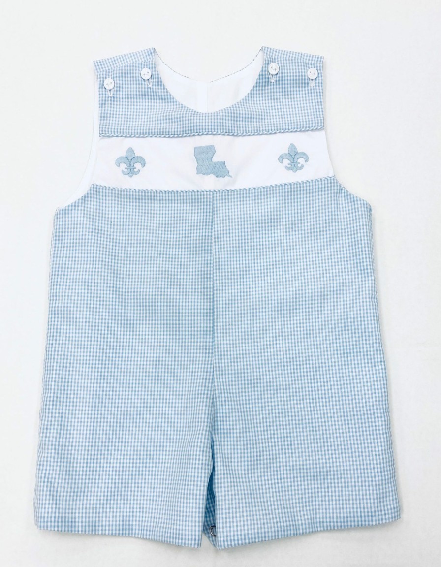 Little Boys (0-2 Years) | * Lulu Bebe Pete Smocked Shortall Saints Lulu-Bebe Crazy Deals