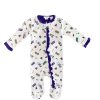 Little Girls (0-2 Years) | * La Luna Mardi Gras Nola Ruffle Footie Zipper Pajama Sale Online Mult