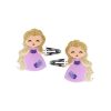 Gifts & Accessories | * Lilies & Roses Cute Doll Purple Dress Snap Clips (Pair) Lilies U0026 Roses Ny Good Quality