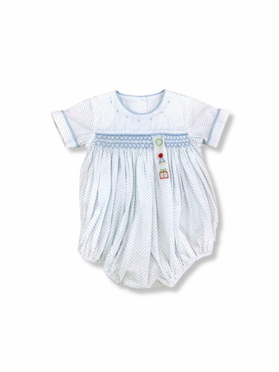 Little Boys (0-2 Years) | * Lullaby Set Hayes Bubble Birthday Embroidered Bitty Dot Limited Edition Blue