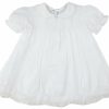 Little Girls (0-2 Years) | * Collared Lace Slip Dress White 62613 Feltman Best Sale Wht