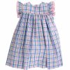 Little Girls (0-2 Years) | * Blythe Seersucker/Pink Check Float Dress Bailey Boys Original Mult