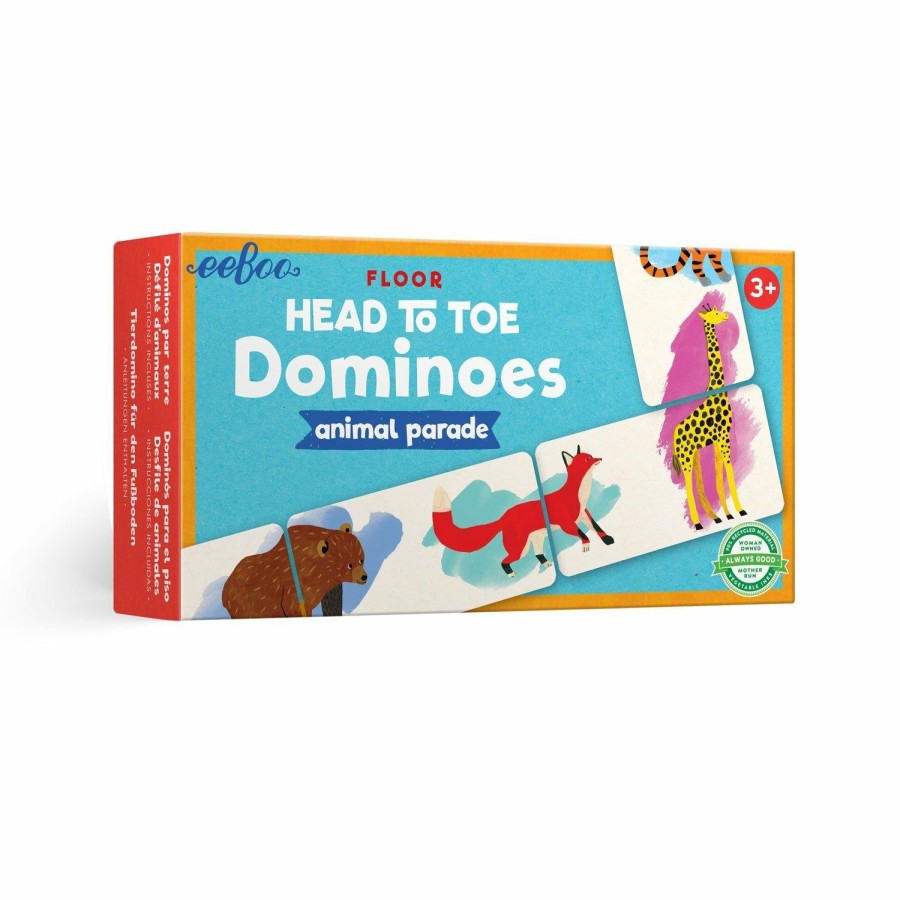 Toys | * Head To Toe Dominoes Animal Parade Eeboo Best Sale