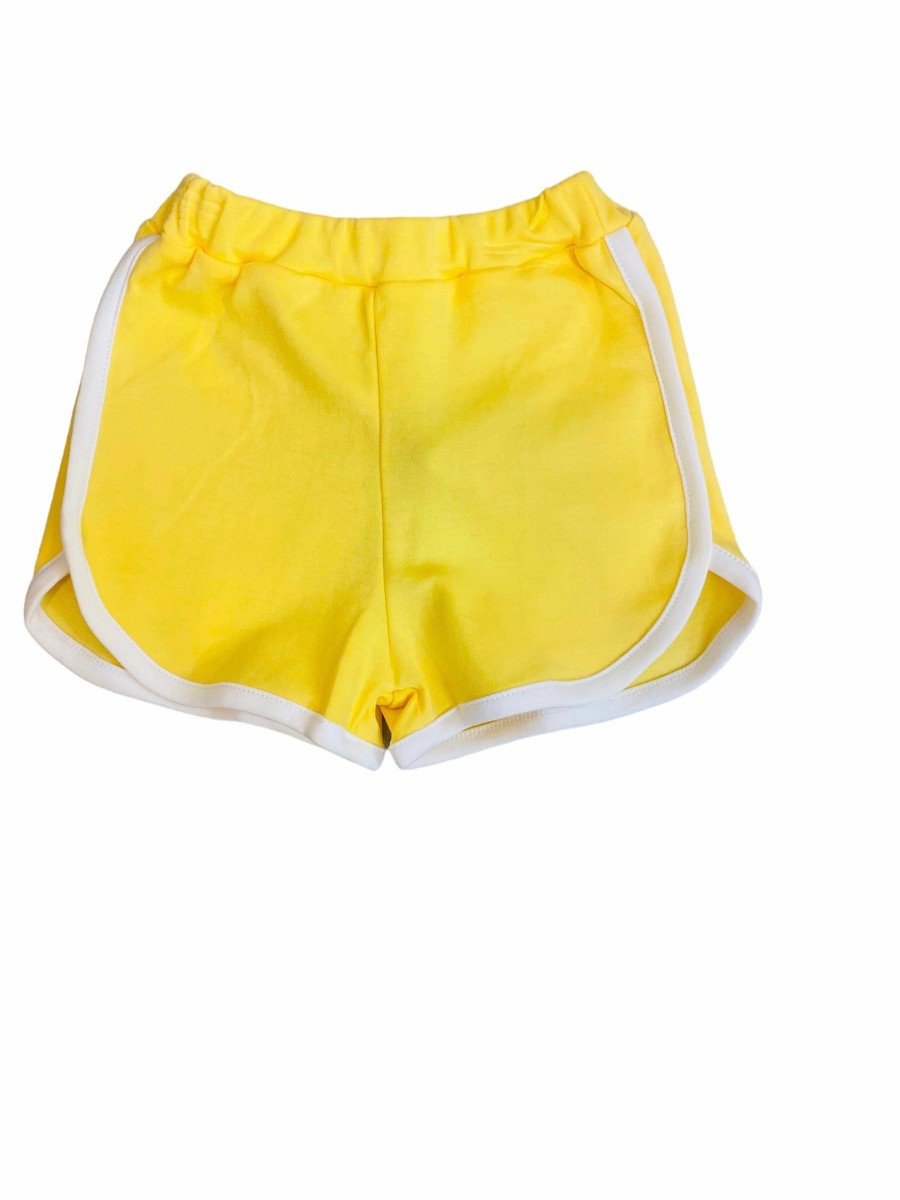 Little Girls (0-2 Years) | * Yellow Athletic Shorts La Luna Outlet Yllw