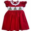 Little Girls (0-2 Years) | * Lulu Bebe Tree Smocked Waist Dress Lulu-Bebe Top Sell Red