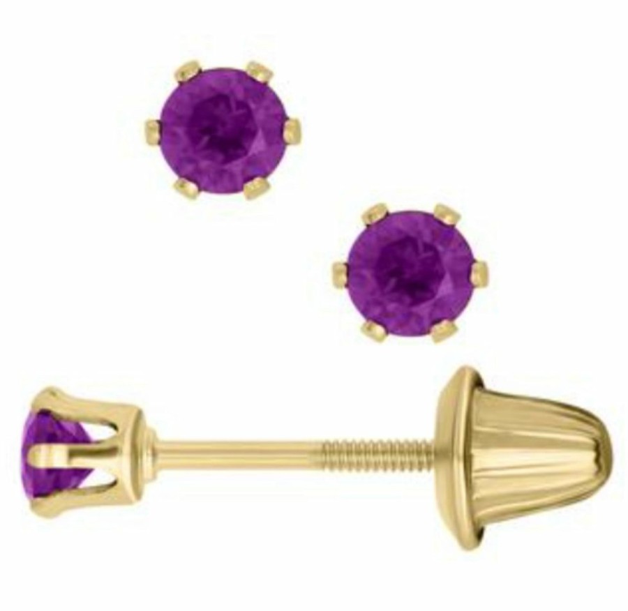 Gifts & Accessories | * Amethyst Earring Kiddie Kraft Classical Amth