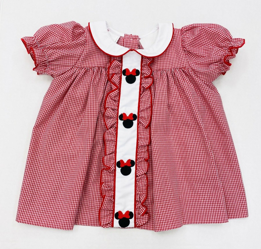 Little Girls (0-2 Years) | * Molly Minnie Embroide Dress Lulu-Bebe Unique Red