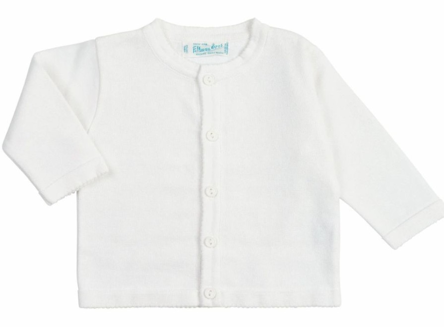 Little Girls (0-2 Years) | * Classic Knit Cardigan White Feltman Gift Selection Wht